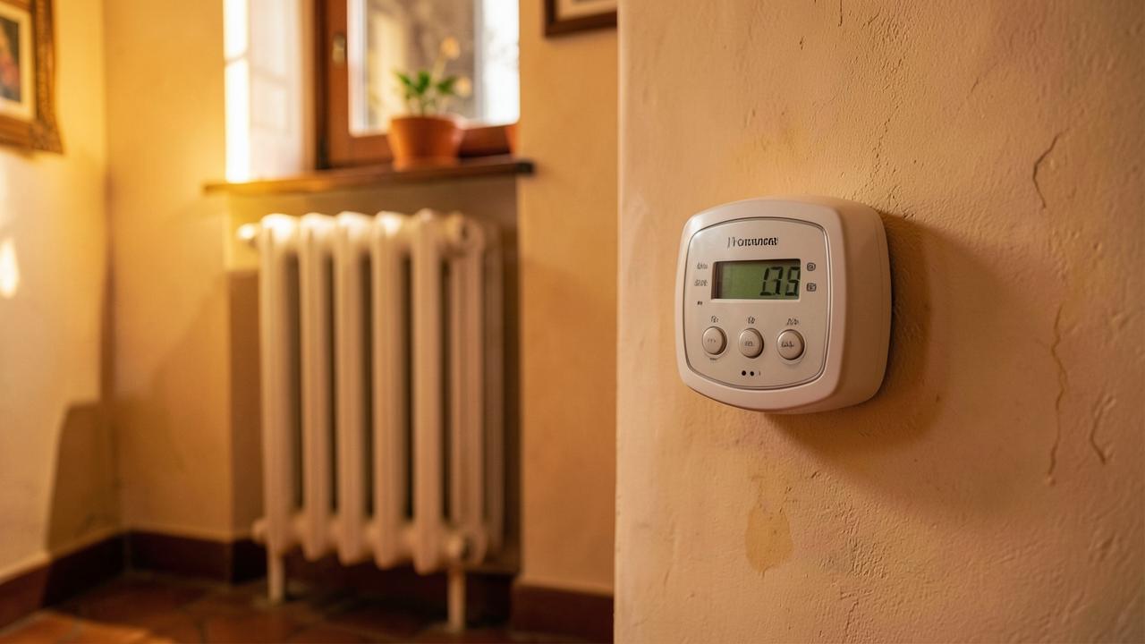 Vivienda eficiente con aislamiento, ventanas modernas y sistemas de climatización de bajo consumo